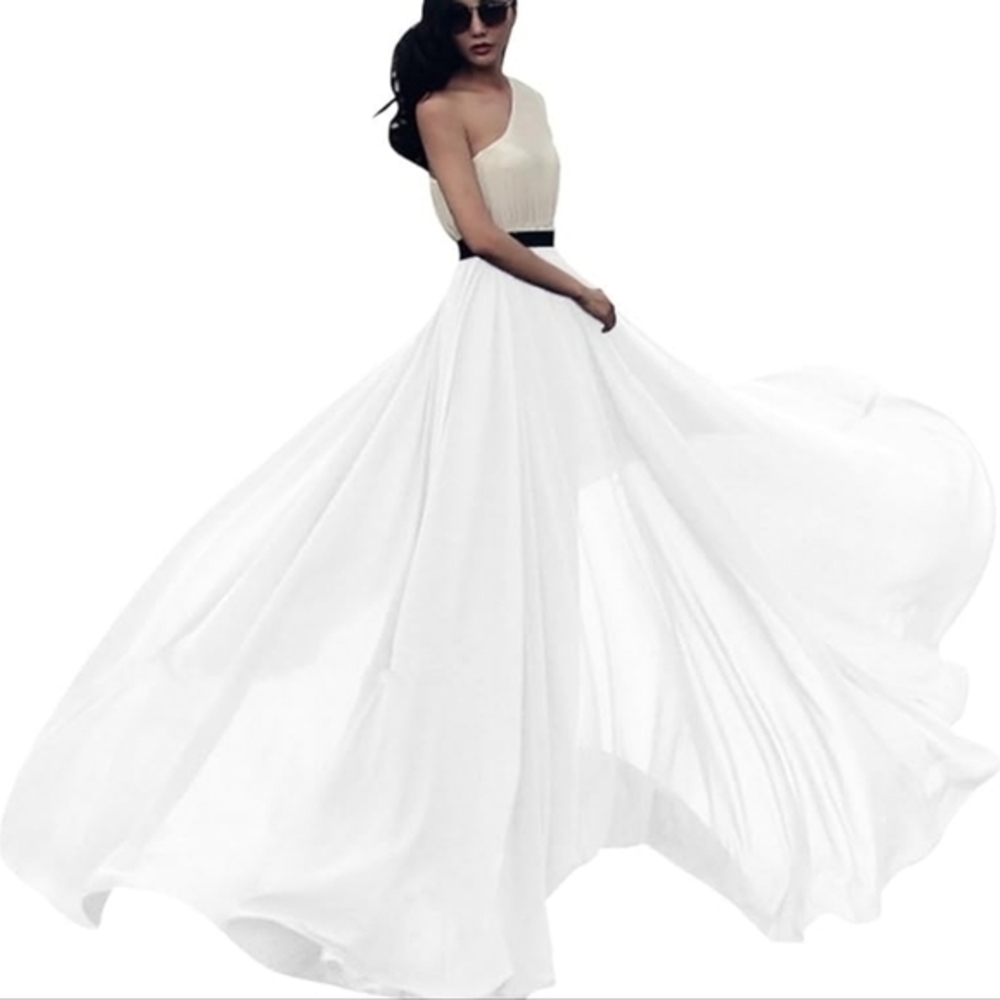 Wild White Maxi Skirt